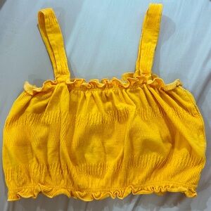 Orange Zara summer crop top